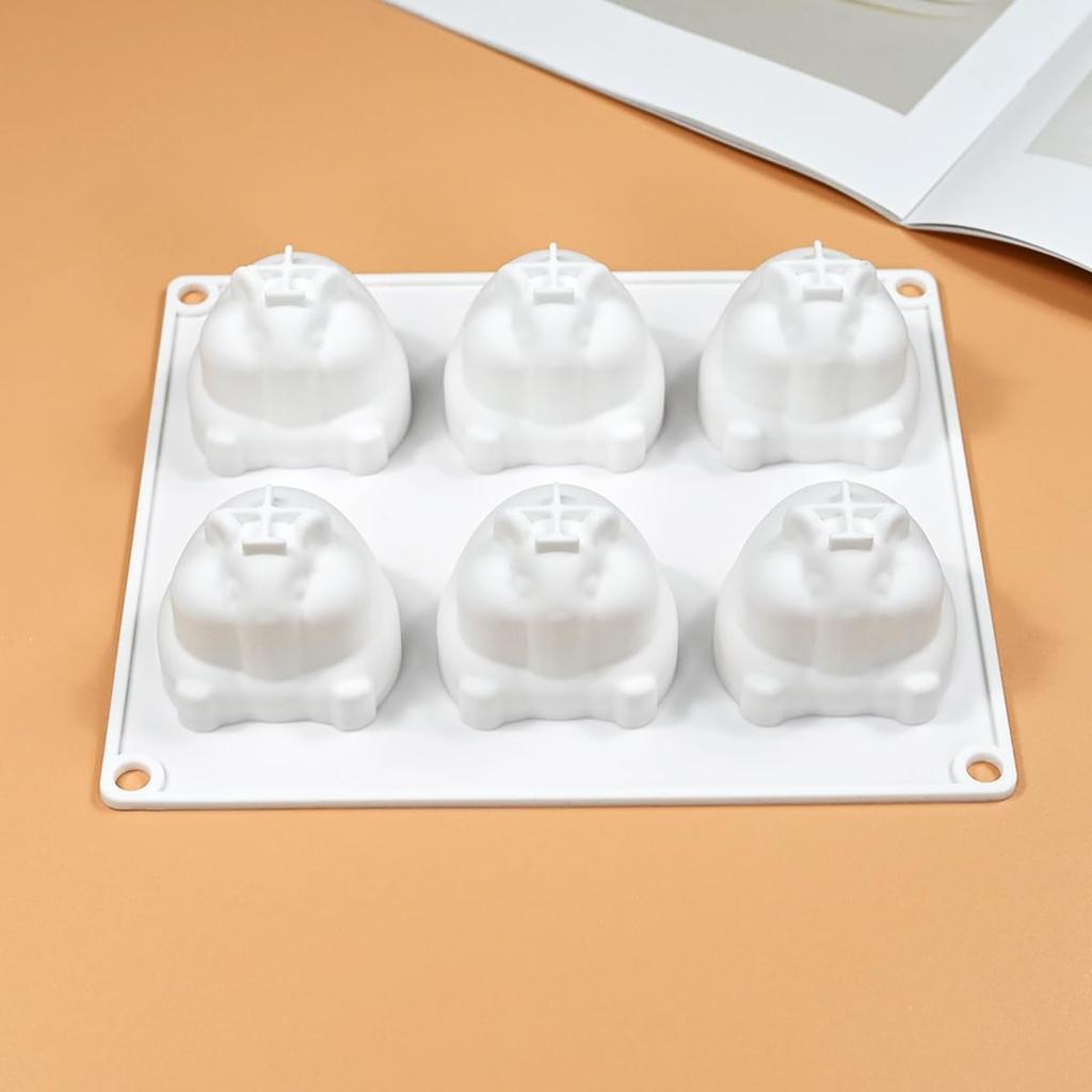 Mostsom 3D Hamster Shape Silicone Mold Cake Baking Molds for Dessert Cake Mousse Heart Shape Molds for Making Handmade Soap Making Chocolate Mould