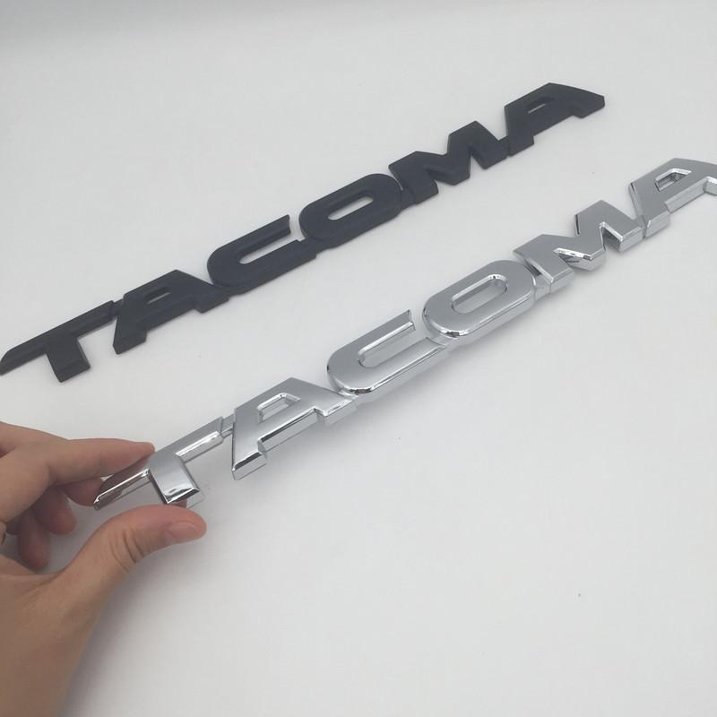 1pcs 3D ABS forTACOMA Car Letter Fender Side Emblem Rear Tail Trunk Decals Badge Sticker Decal Styling Auto Accessories