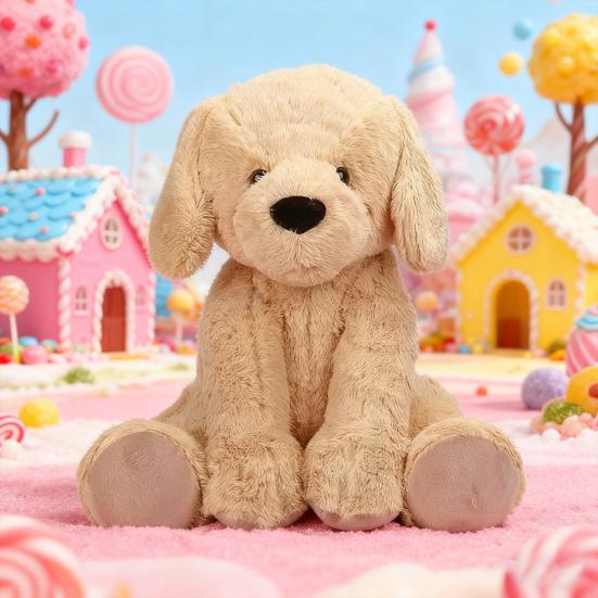 Large Dog Plush Toy Soft Stuffed Animal Realistic Labrador Dog Doll