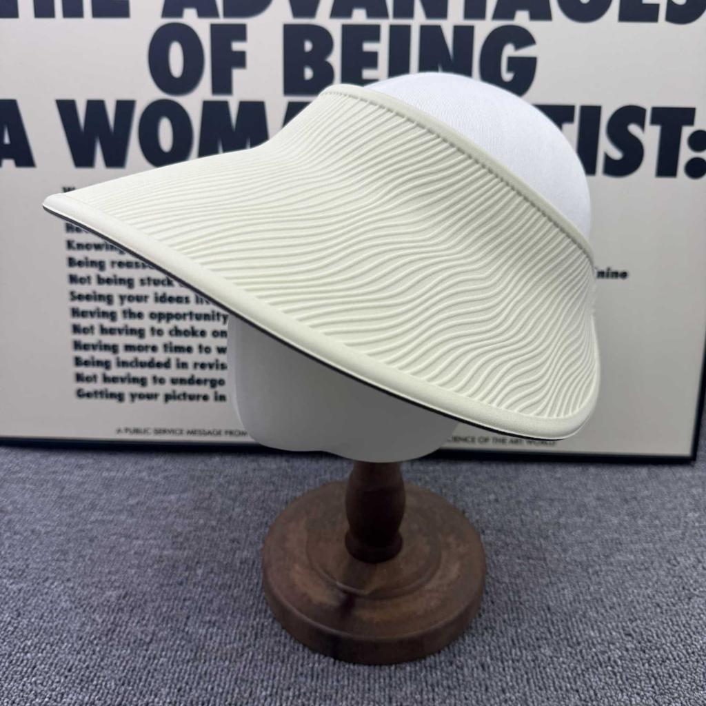 Big eaves seamless empty top hat women's summer UV protection sun hat outdoor sun protection hat cycling without head sun hat