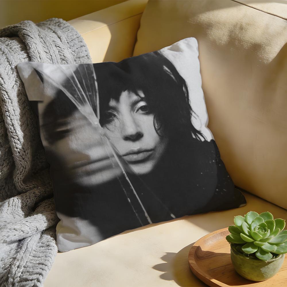 Cushion Cover Singer LLady Gaga Mayhem Washed Linen Soft Breathable Decorative Case For Sofa Home Pillow cover