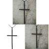 Geometric Black Cross Jewelry With Electroplated Alloy Pendant For Elegant Women