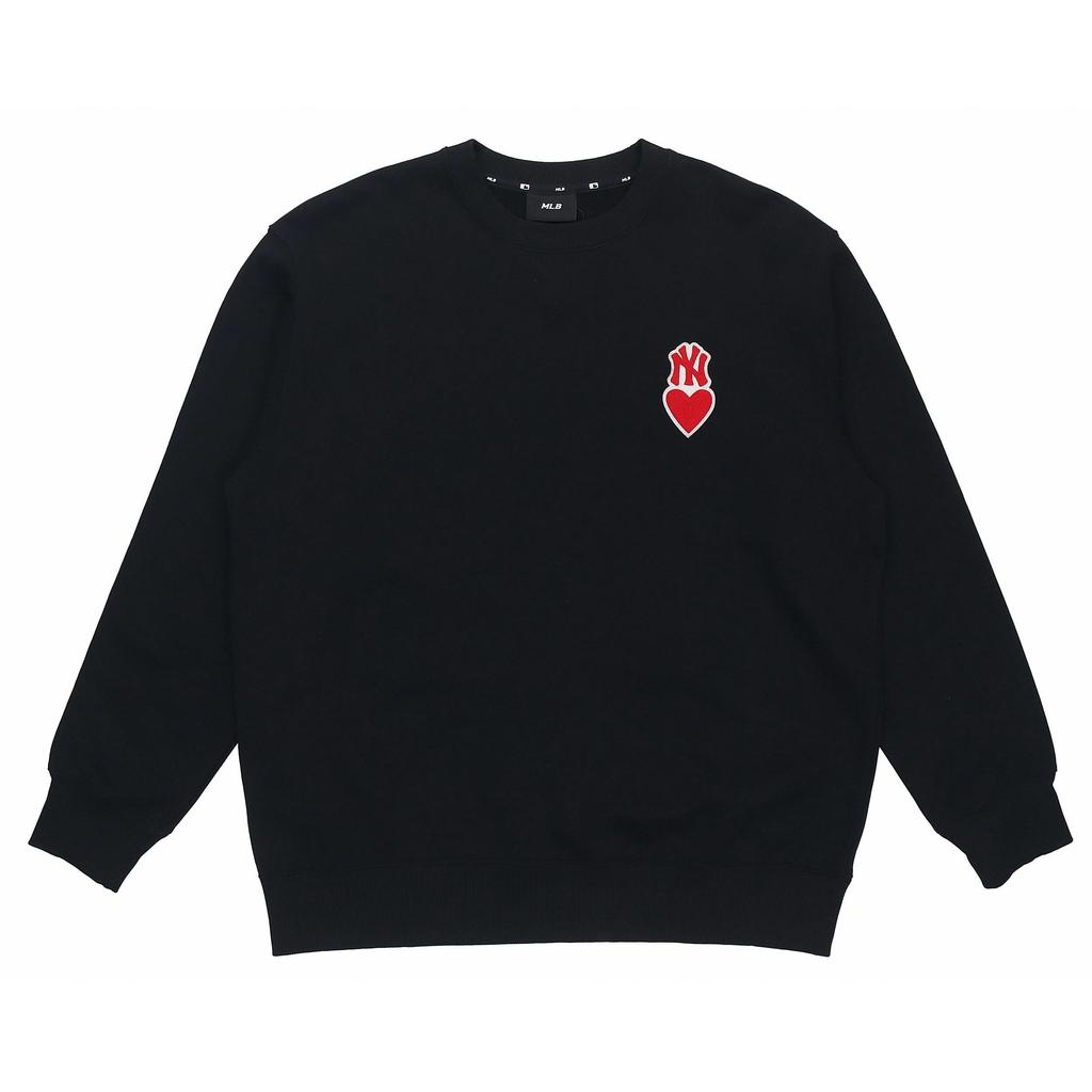 MLB New York Yankees Sweatshirts Unisex Black Crew Neck Moderate Regular 3AMTH0324-50BKS