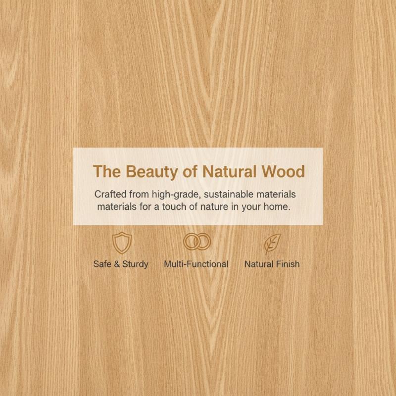 Wooden Material Wall Shelf No-Punch Design Hanging Organizers Wall Display Wall Mounted Storage Shelf Home Storage