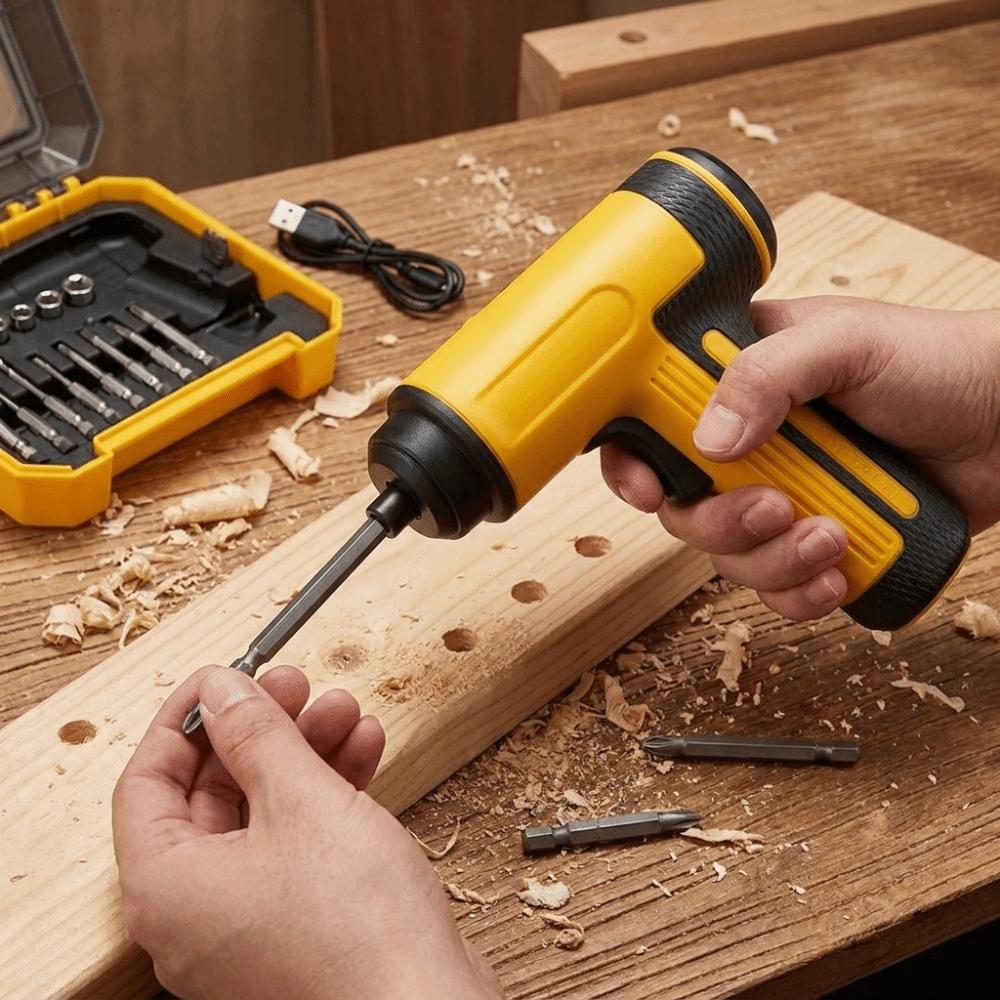 Compact Design Electric Screwdriver Drill Set Household Drill Set Home Maintenance