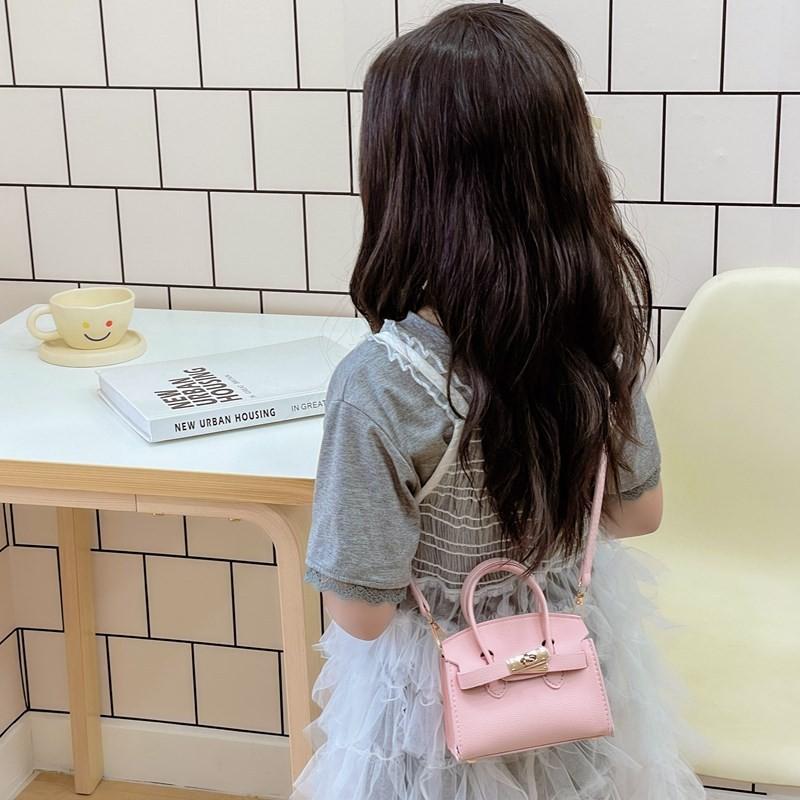 Children Pu Mini Kelly Bag With Breathable Fabric For Daily Use