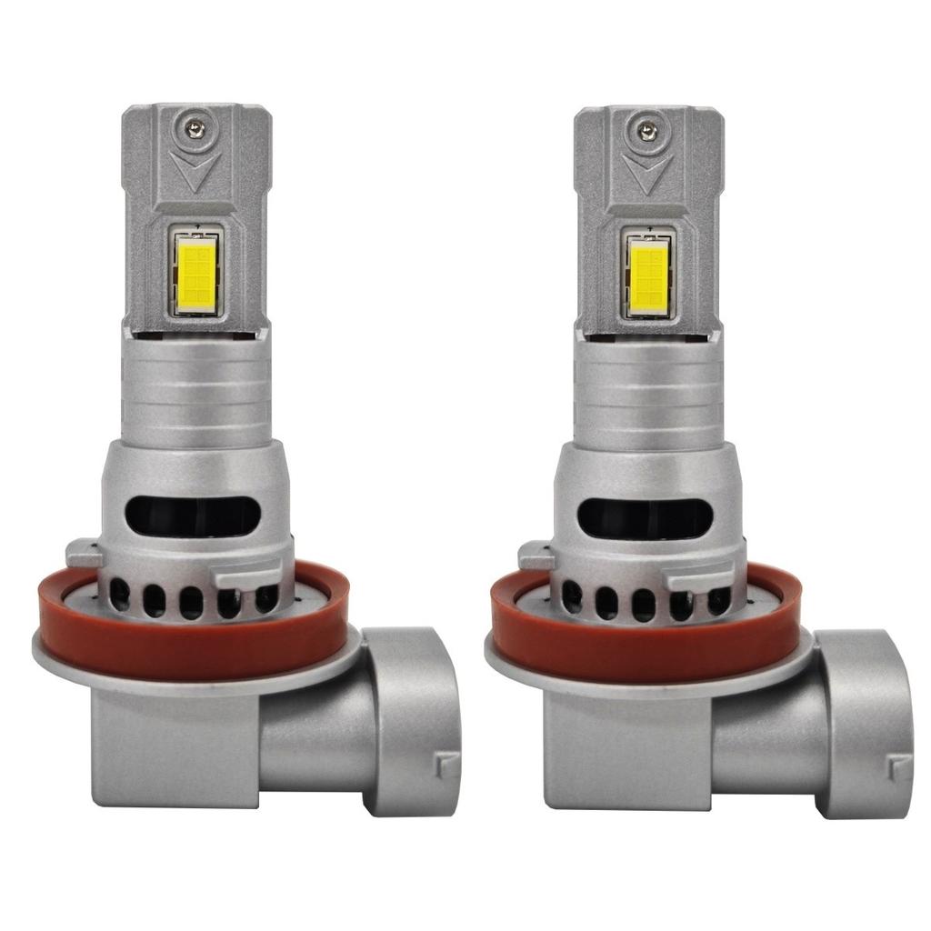 2 Pcs H11 LED Bulbs 12V CANBUS CSP Short 6000lm New Off-Road