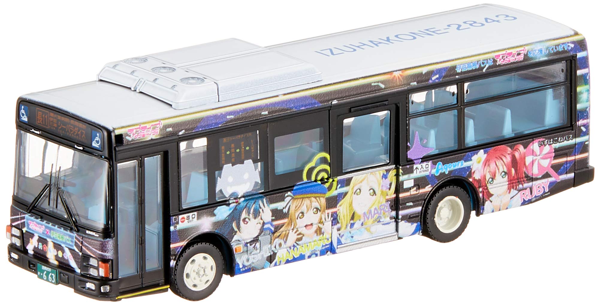

Love National Bus Collection Series JH033 National Bus 80 Izu Hakone Bus Wrapping Bus 3 Diorama Supplies First Order Limited Live! Sunshine!! 1/80 No.