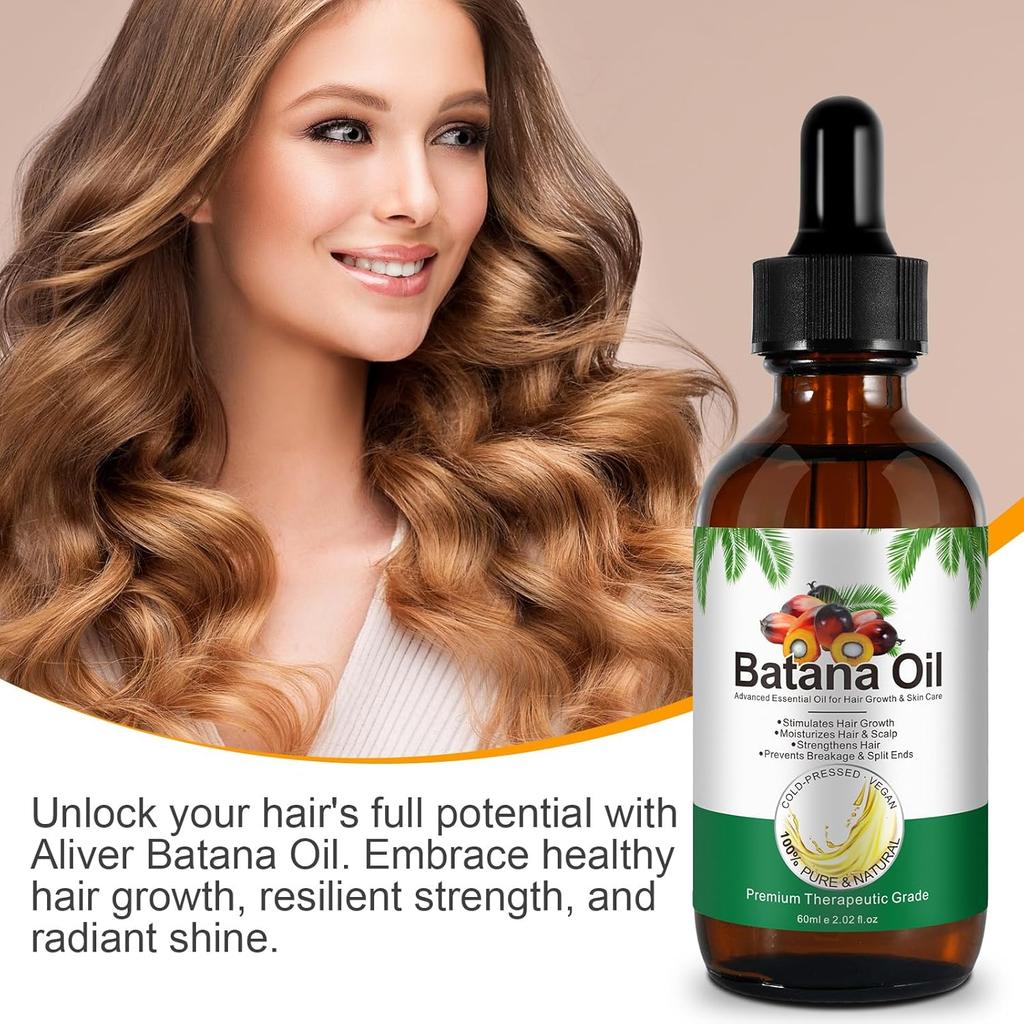 Rosemary Oil 100% Pure & Natural for Hair Growth Batana Oil Scalp Skin Eyelash Eyebrow Care 60 ml