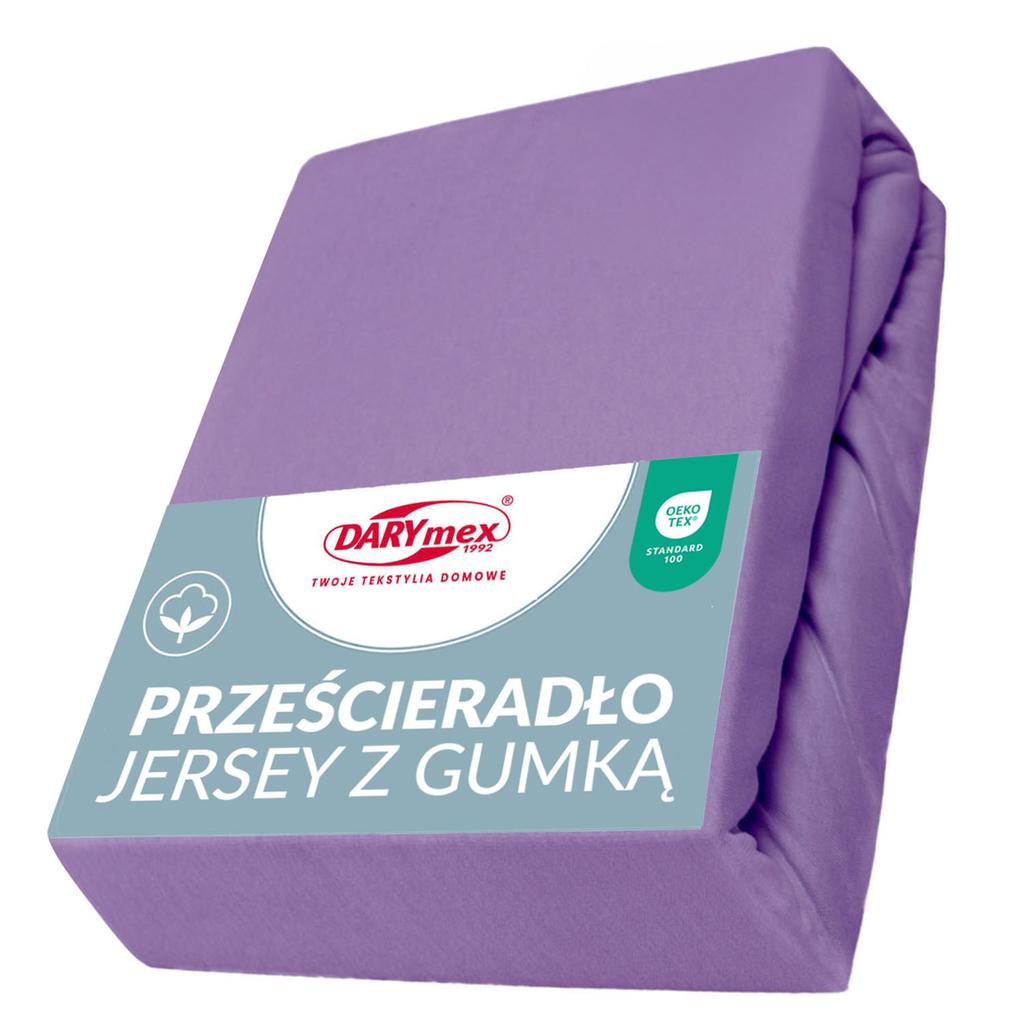 Fitted sheet 120x200 jersey 100% COTTON light purple