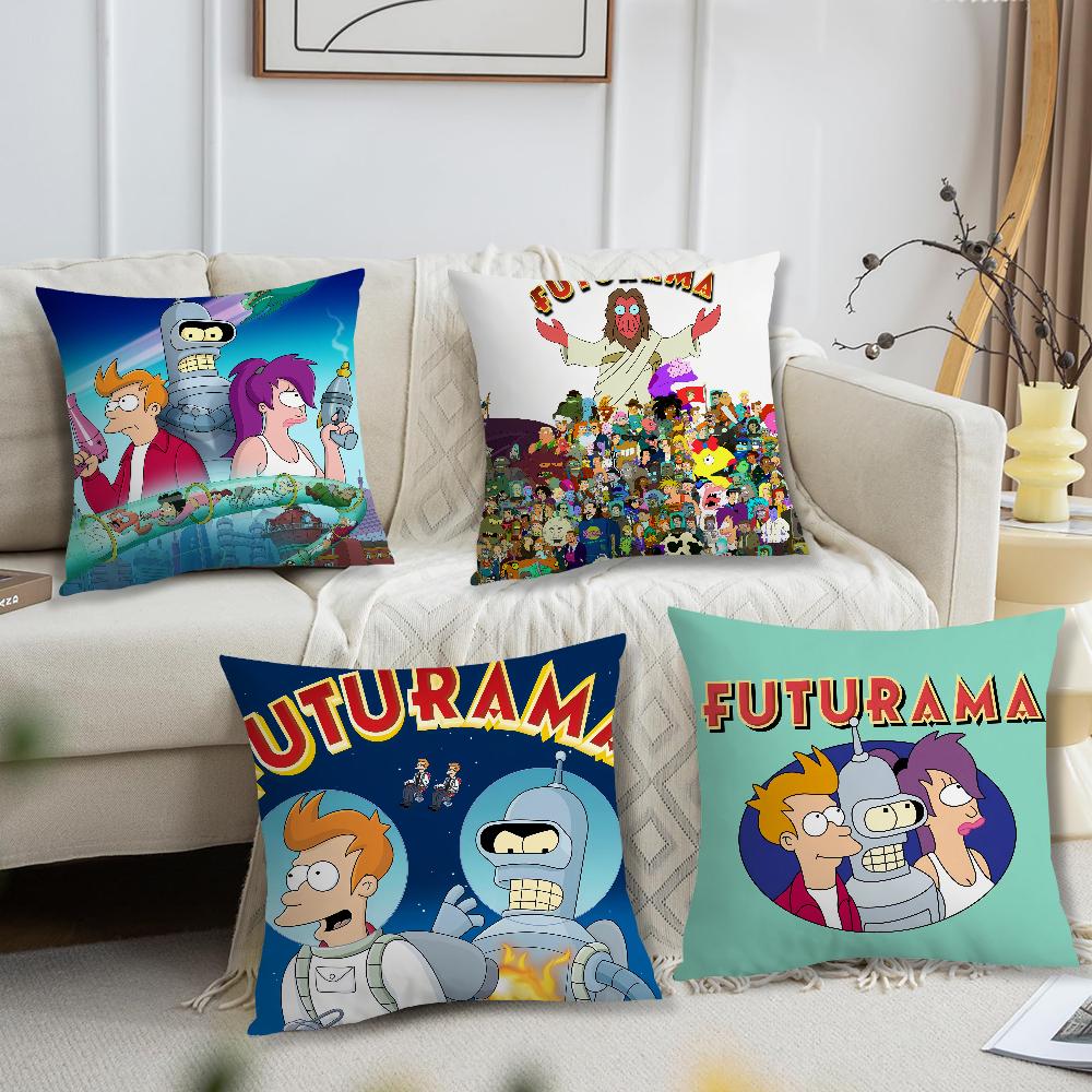 Cartoon FFuturamas Funny Cushion Cover For Pillow Printing Sofa Decoration Home Car Room Coffee Shop Office Nordic Simplicity