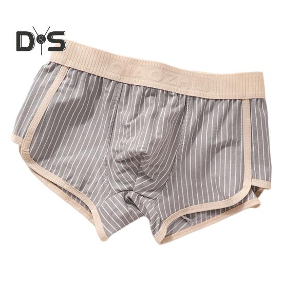

Мужские трусы-боксеры средней посадки с эластичным поясом, нижнее белье, полосатый принт, пэчворк, цветные U-образные трусы XL