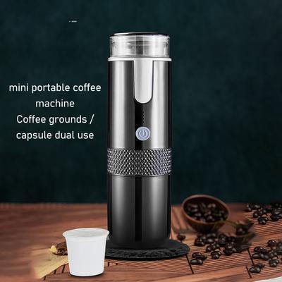 Portable Coffee Maker Portable Mini Coffeemaker One Button Light Weight 2 In 1 Design 1200mAh Battery for Camping