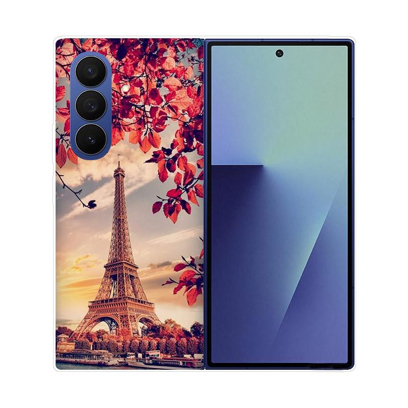 

For Samsung Galaxy Z Fold 7 6 5 4 3 2 Case Transparent Protective Back Cover Hard PC Shell For Samsung Z Fold7 Fold6 Fold5 Etui Galaxy Z Fold7