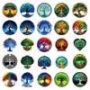 50 Sheets Of Tree Of Life Hand Account Literary Stickers Creative Totem Pattern Retro Mobile Phone Case Water Cup Computer Decorative Stickers