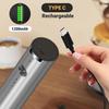 Handheld Milk Frother, Type-C Rechargeable Electric Coffee Frother Mixer, 3-Speed ??Mini Milk Foamer Drink Mixer with 2 Frothers for Coffee, Matcha, F