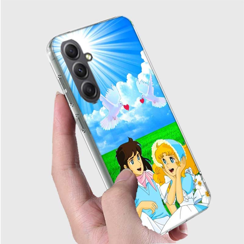 Anime Candy Candy Case For Phone Samsung Galaxy A12 A22 A32 A52 A52S A13 A23 A33 A53 A14 A24 A34 A54 5G A73 A42 A9 A8 A7 A6 Plus