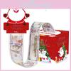 Red Christmas Main Picture Santa Claus Reindeer Pattern Paper Box For Holiday Celebrations