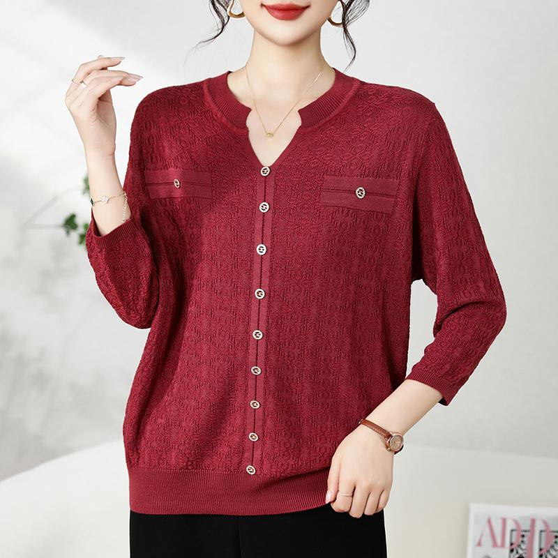 QingHe Cashmere Damski sweter z 30% kaszmiru - Miękki i ciepły pulower z mieszanki wełny