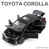 Diecast 1/32 TOYOTA Corolla Alloy Car Model Sound and Light Pull Back Door Opening Metal Car Model Collection Gifts for Friends