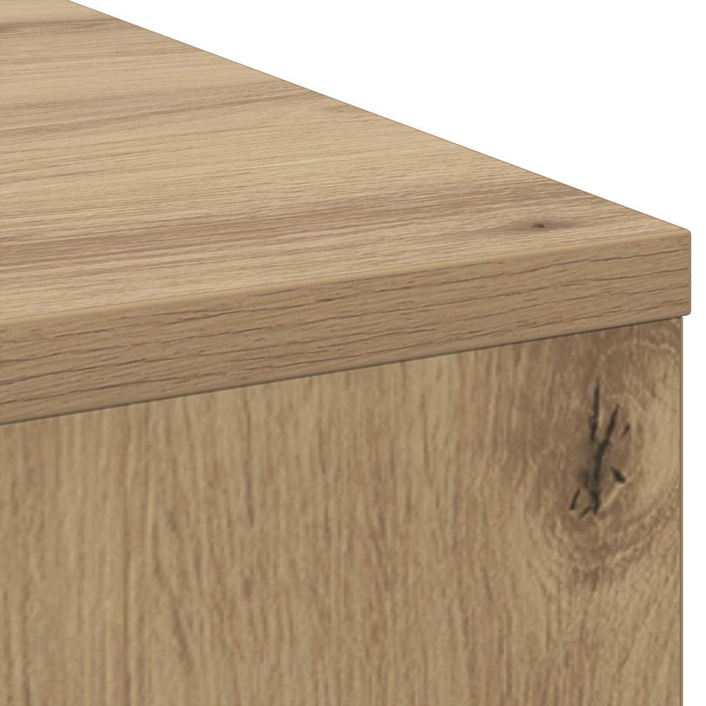 Artisan Oak Desk 100 X 40 X 75 Cm Engineered Wood