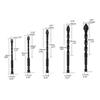 10 Pcs Crucifix Hex Tile Bit Set Hexagon Shank Crucifix for Triangle Drill Hig