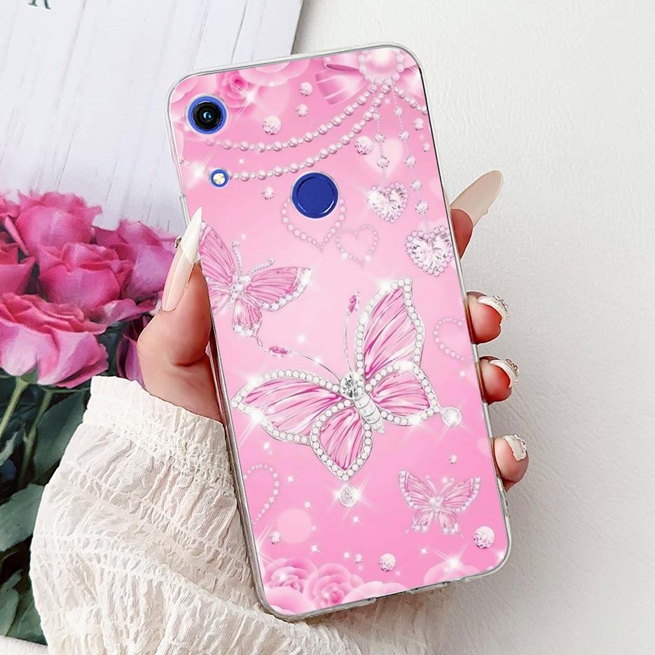 For Huawei Honor 8A Prime Case JAT-LX1 Cute Cat Butterfly Painted Cover Soft Silicone Case For Honor 8C 8X Honor8C Honor8X Shell