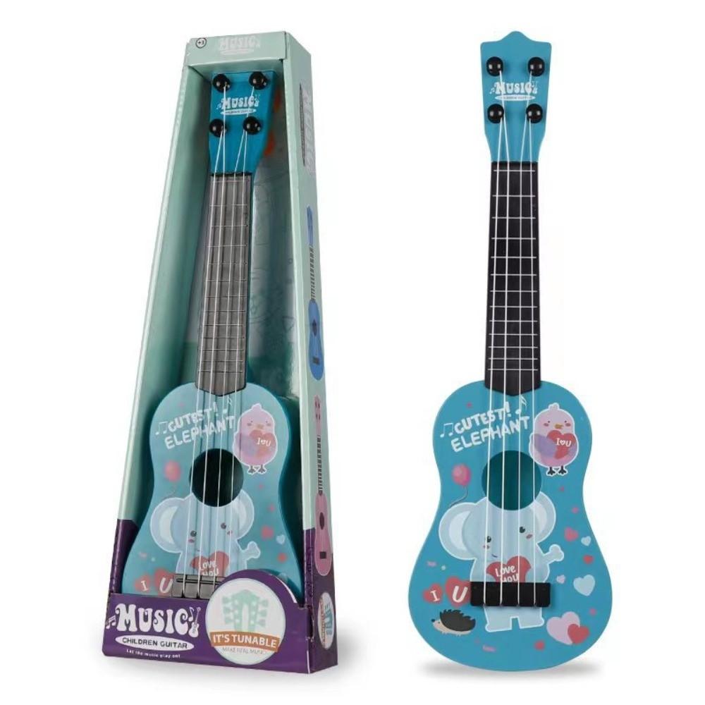 Playable Children Ukulele Toy Montessori Mini Guitar Toy Cartoon Music Toy  Kids