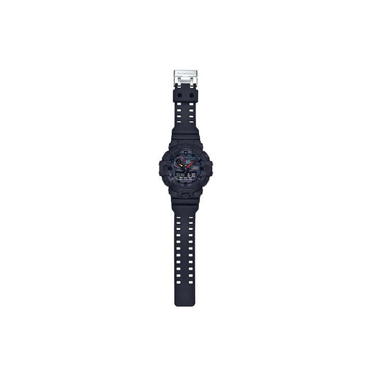 Casio G-Shock Tema Serisi Moda Trendi Neon Stil Çift Ekran Darbeye Dayanıklı Su Geçirmez Spor Kuvars Mekanizma Reçine Kayış GA-700BMC-1A