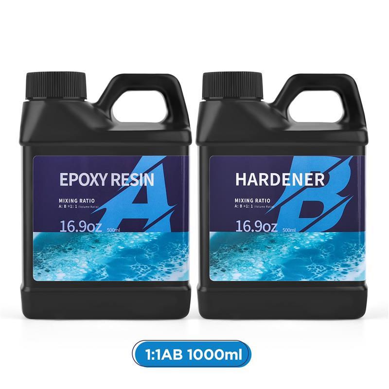 Resin Epoxy 500/1000ml 1:1 AB Resin Epoxy Glue High Adhesive Hardener Crystal Glue Jewelry Making Transparent Mixed Clear DIY
