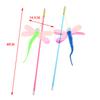 Cat Teaser Stick Sequins Big Eyes Dragonfly Cat Toy Interactive Teaser Stick