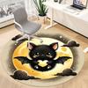 1pc Bat Moon Office Round Area Rug, Under Office Chairs Bedroom Living Room Home Decor, Room Deco, Available In Various Sizes