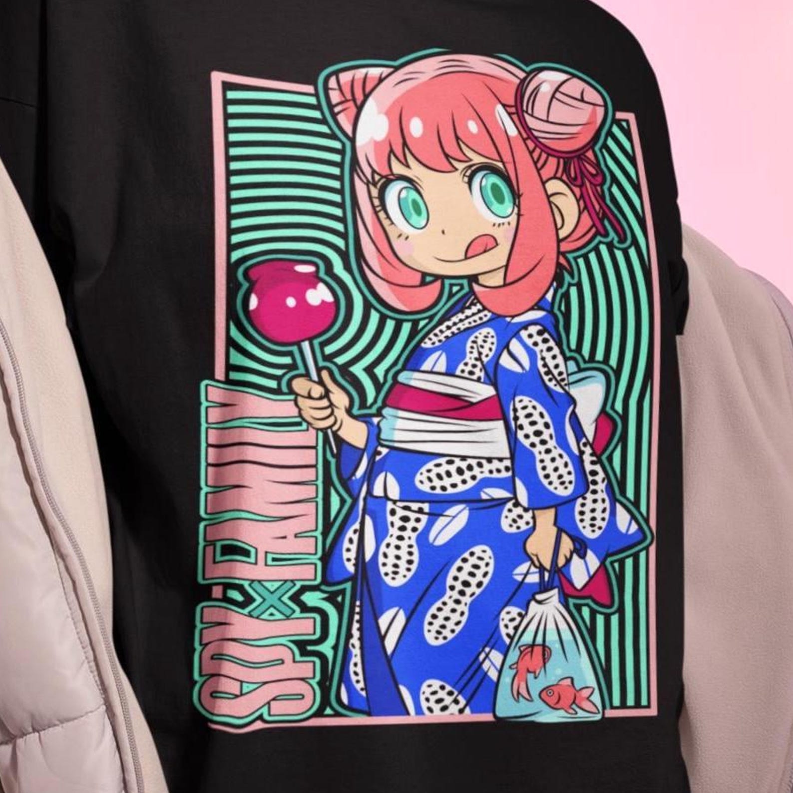 Anya Forger Anime Shirt - Spy X Family Cosplay T-shirt S