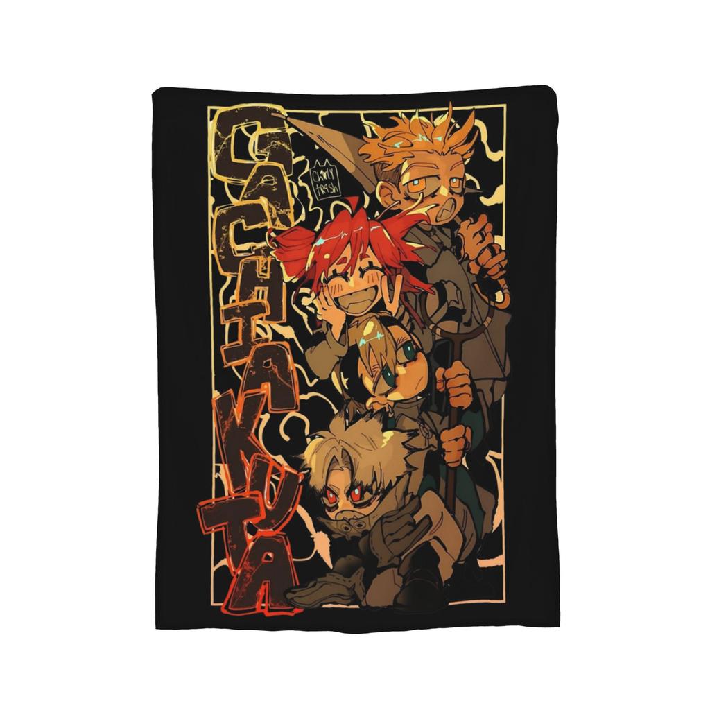 Anime Gachiakuta Cleaners Blanket Fleece Textile Decor  Breathable Lightweight Throw Blankets for Sofa Car Plush Thin Quilt