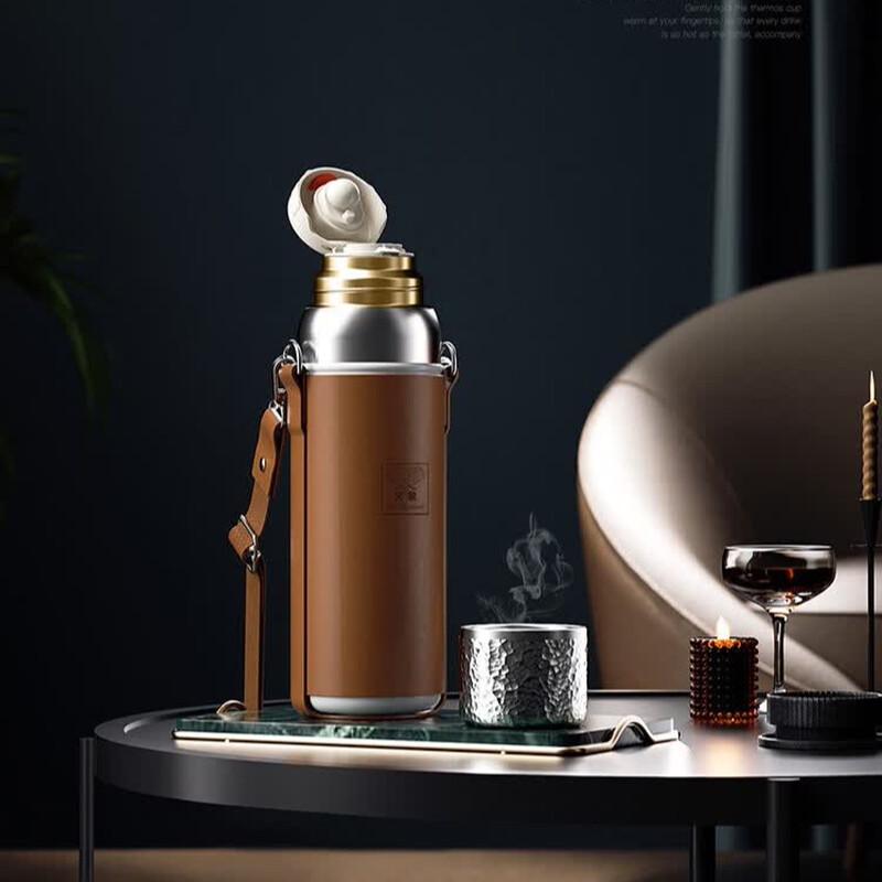 Huoxiang 800ML Stainless Steel Insulated Stew Tea Pot