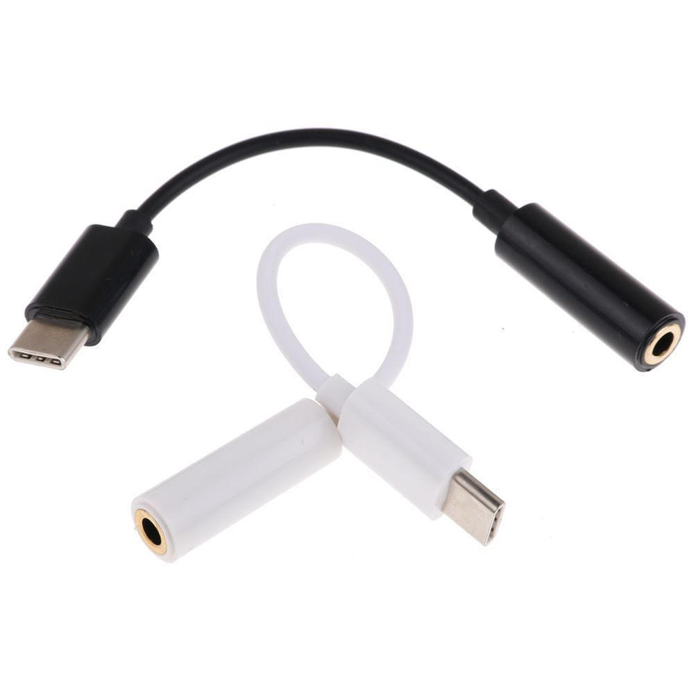 Stereo Converter USB 3.1 Cable Cord Type-C To 3.5mm AUX Jack Audio Adapter