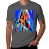 A Vividly Colored Abstract Composition Tshirt Plus Size Basic Cotton Tshirt
