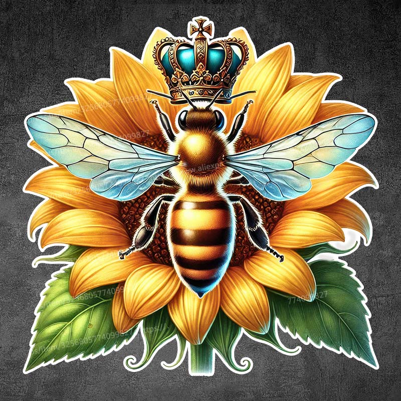 Queen Bee Honey Bee Art Car Sticker Waterproof Vinyl Decal on Bumper Rear Window Laptop Self-adhesive Decal Car Accessories Y169