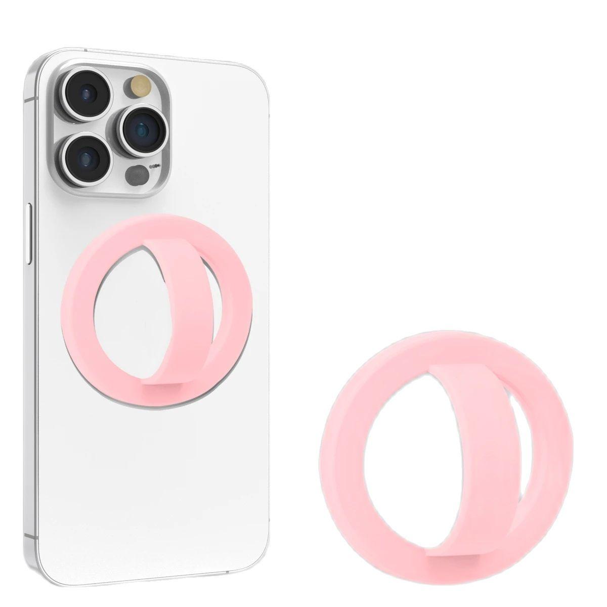 

Strong Magnetic Liquid Silicone Comfortable Circular Grip Phone Holder For MagSafe Powerful Grip For iPhone 15 Ring Holder