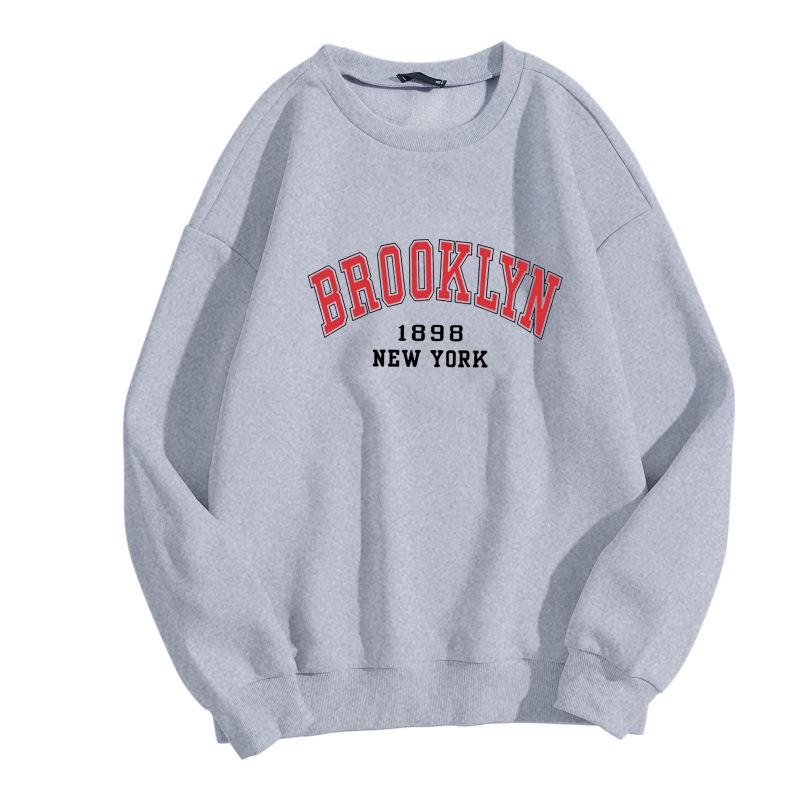 Autumn 2025 Plus Size Women's Casual Velvet Hoodie with Letter Print