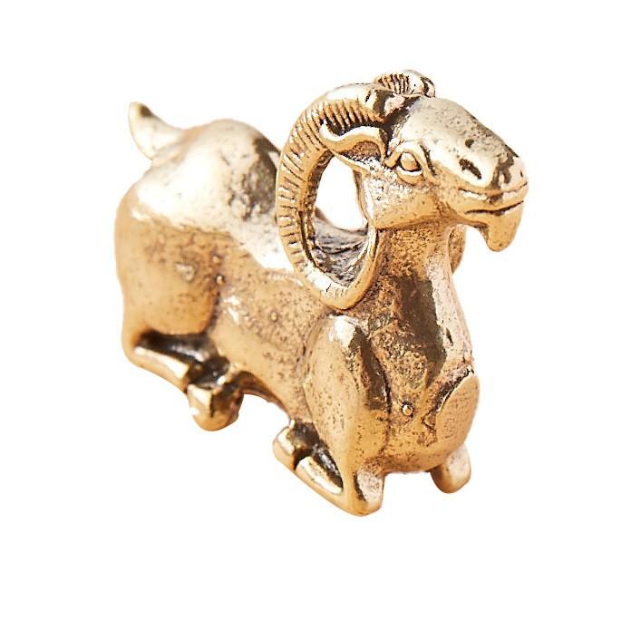 

Латунная наклейка-благовоние в виде китайского талисмана года Быка One Size