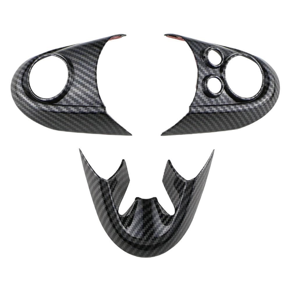 For BMW MINI Cooper F54 F55 F56 F57 F60 Steering Wheel Trim Panel Cover 3Pcs Decoration Sticker Car Interior Accessories
