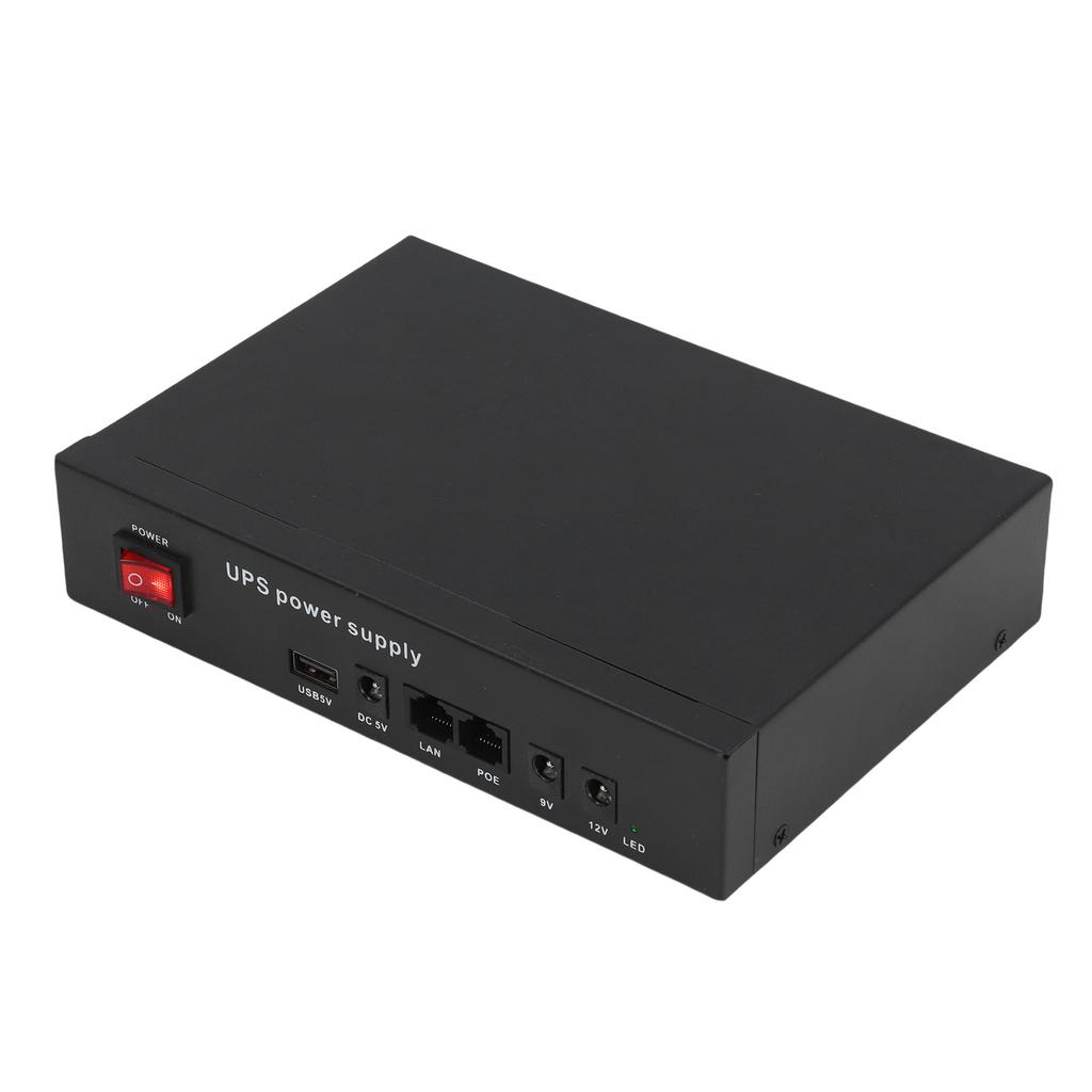 UPS Power Supply 12000mAh  5V9V12V POE24V Output Uninterruptible Battery Backup for Household Appliances