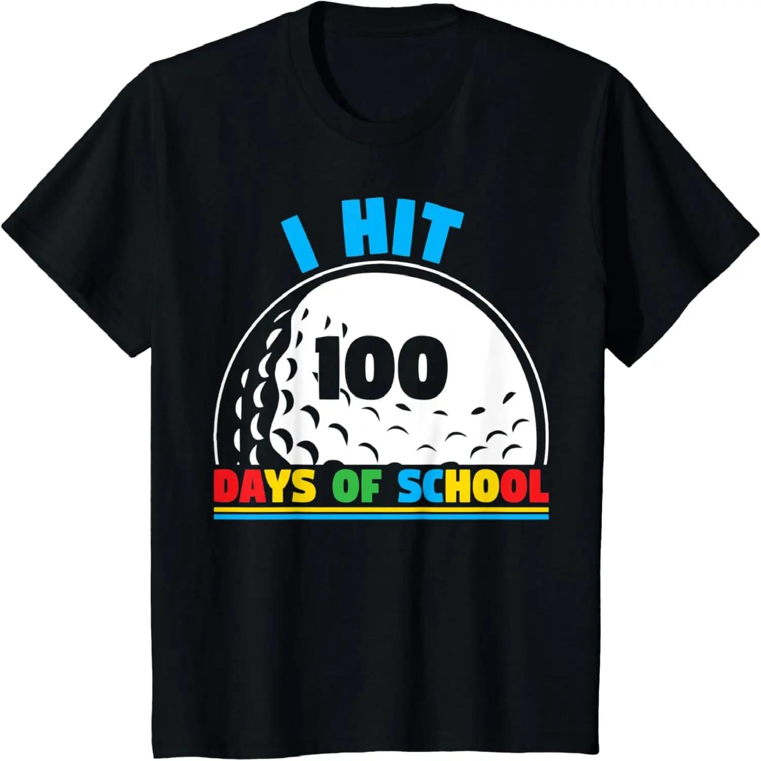 Детская футболка  Я прошел 100 дней в школе  Гольф Мальчики 100-й день в школе S