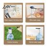 Foldable Drinking Water Pump Electric Dispenser Pump, Rechargeable Portable Bottle Top for 5 Lightweight Desktop Gallon Bottles, Spout Automatic Home