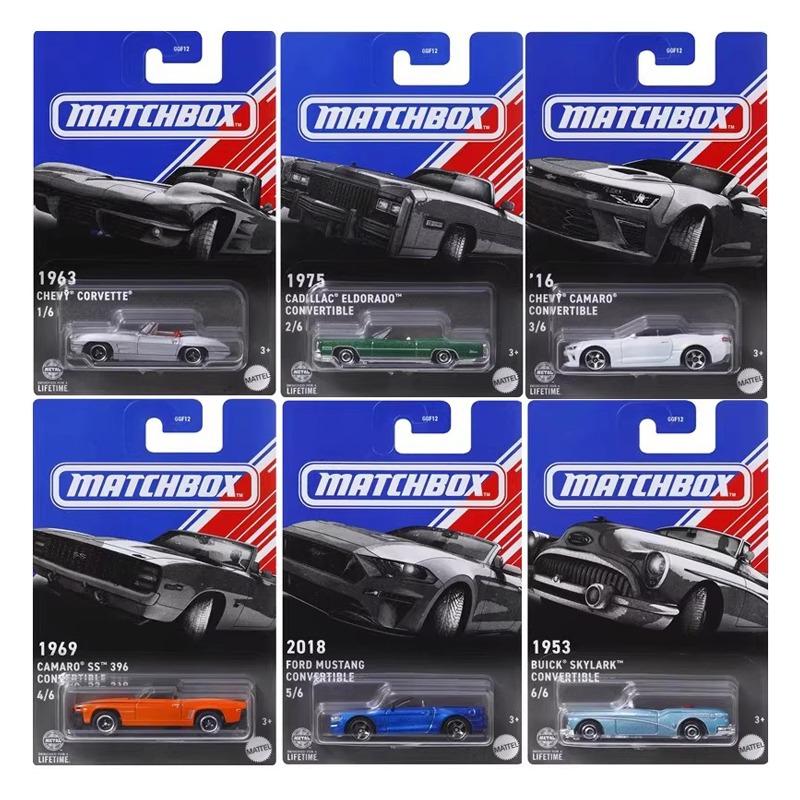 Matchbox GGF12D Muscle Cars Set  Chevrolet Ford Cadillac Volkswagen 1:64 Alloy Diecast Model Vehicles, Toy Gift for Kids