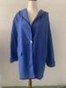 European & American Women's Multicolor Round Neck Loose Hooded Wool Coat - Autumn/Winter Fashion