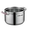 SUPOR 24cm Red Circle 304 Stainless Steel Steamer Pot