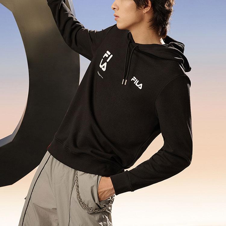 New FILA Sweatshirts Men's Jet Black F11M249203F-BK