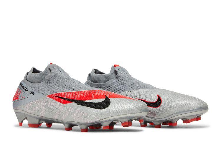 Nike Phantom Vision 2 Elite DF FG Metallic Grey Crimson